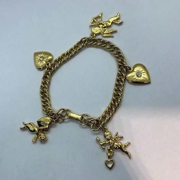 Gold Valentines Bracelet - Picture 2 of 3